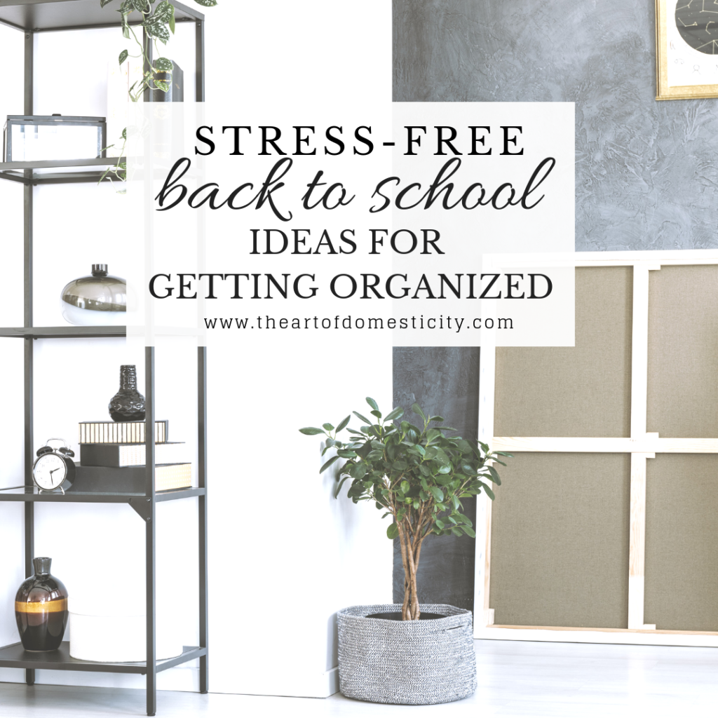 It's that time of year again!  With the school year fast approaching, we have some simple and practical ideas for getting and staying organized! We think you'll love them!