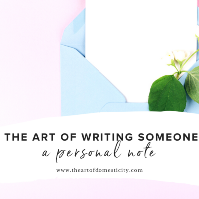 The Art of Writing Someone a Personal Note