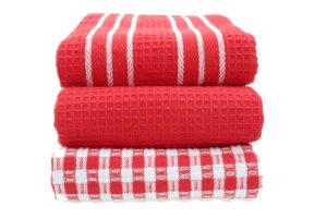 red tea towels