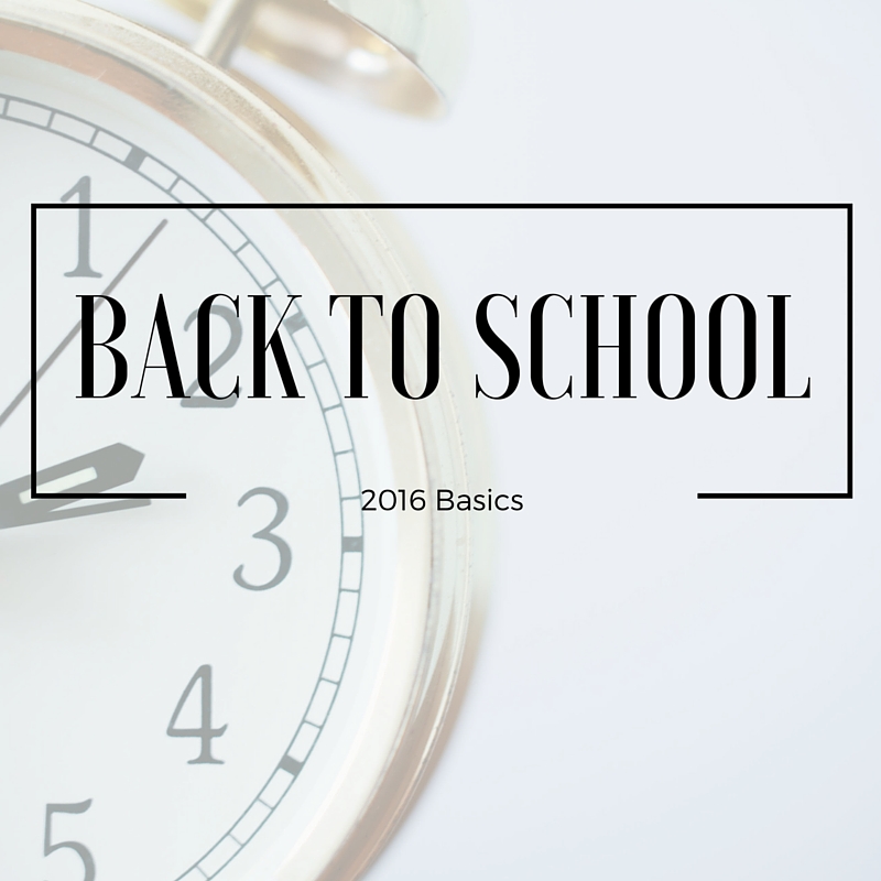 Can you believe it?! It is already time for Back to School shopping and today we are sharing some fabulous (and adorable) basics to add to your list!