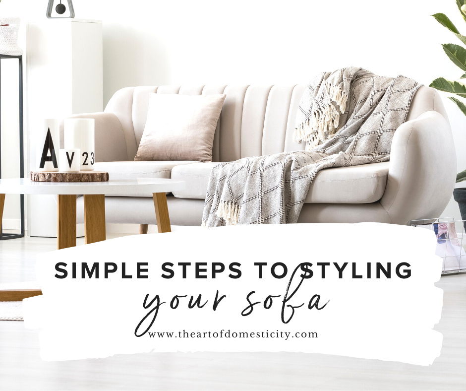 It seems as if adding a few pillows to your sofa should be easy, but many of us find ourselves struggling to pick out the perfect pillows to complete our sofa! Come on over to the site to find out how simple styling your sofa really is which just a few simple tips!