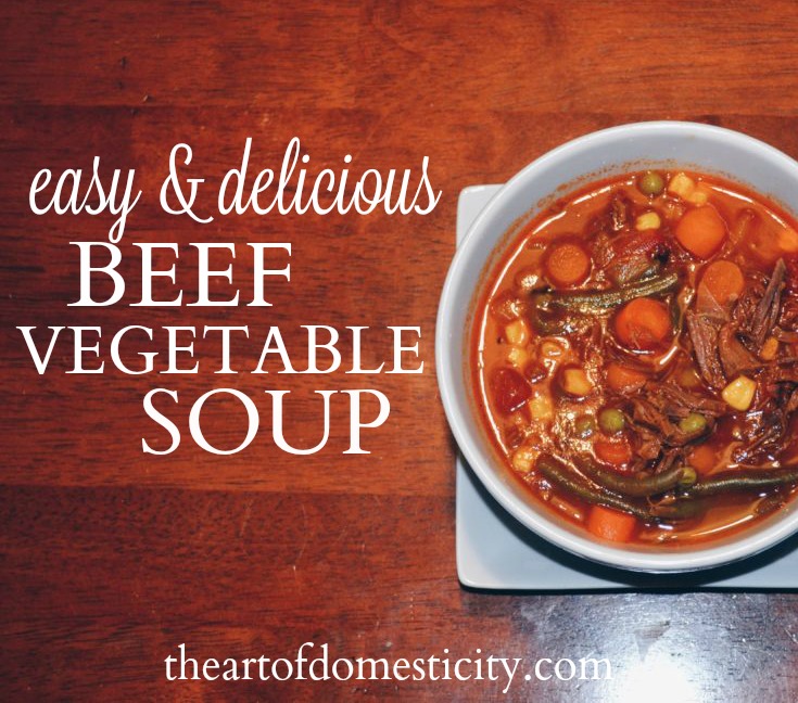 Are you looking for the perfect soup recipe your entire family will love? Look no further! Easy AND Delicious Beef Vegetable Soup to the rescue!