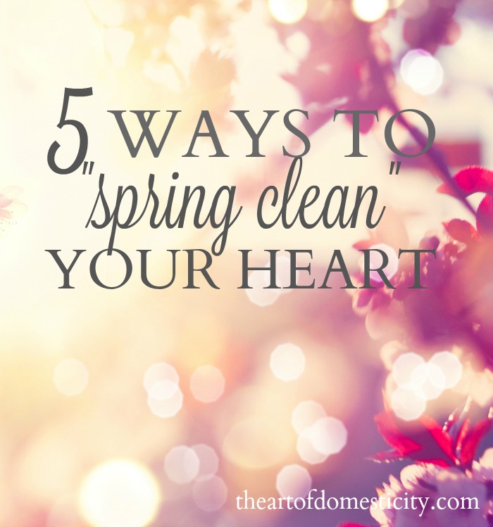 This spring, don’t just open the doors to your home to let the warm, fresh air in. Unbolt the gate to your heart. Invite God to show you where you need some cleaning up in order to grow deeper in your faith and closer to your loving Father.