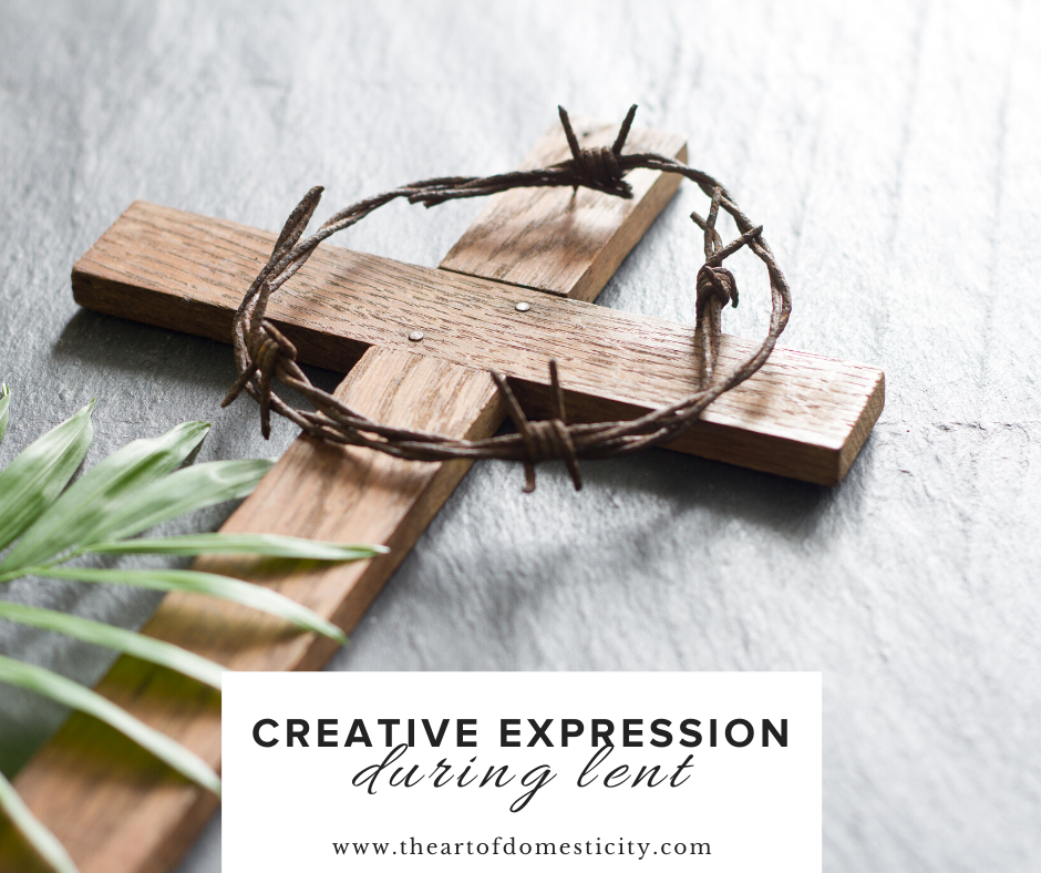 Lent is an opportunity to draw closer to the Lord by giving him the gift of your attention. Today we share a beautiful way a friend of ours has observed lent through creative expression....