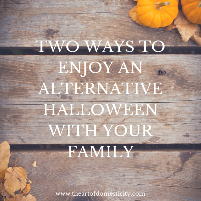 Are you looking for fun ways to celebrate the Fall season without the ghosts and goblins? Here are two ways to enjoy an alternative halloween with your family!