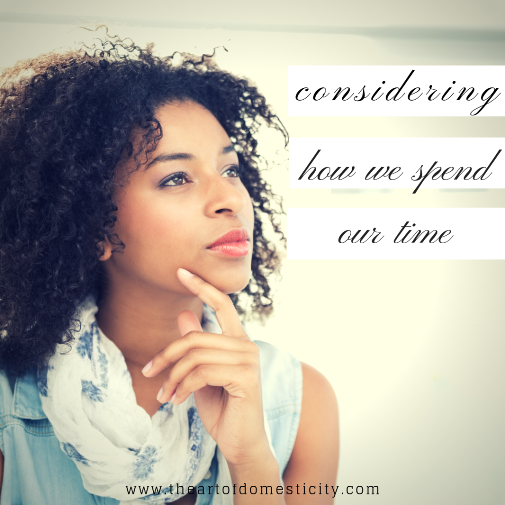 How we spend our time matters. Won’t you join me in a prayerful commitment to renewing the attitudes of our hearts and reimagining our schedules so that we can truly serve the Lord with our time?