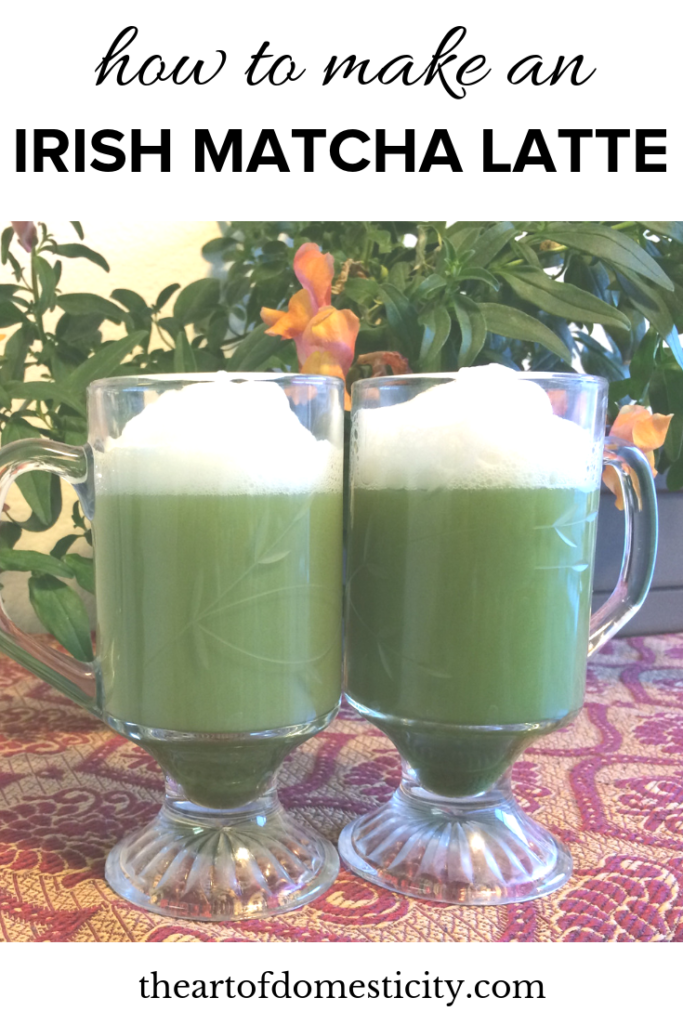 St. Patrick's Day is right around the corner and we have a delicious and healthy latte to enjoy for the day! Here is an easy way to make an Irish Matcha Latte!