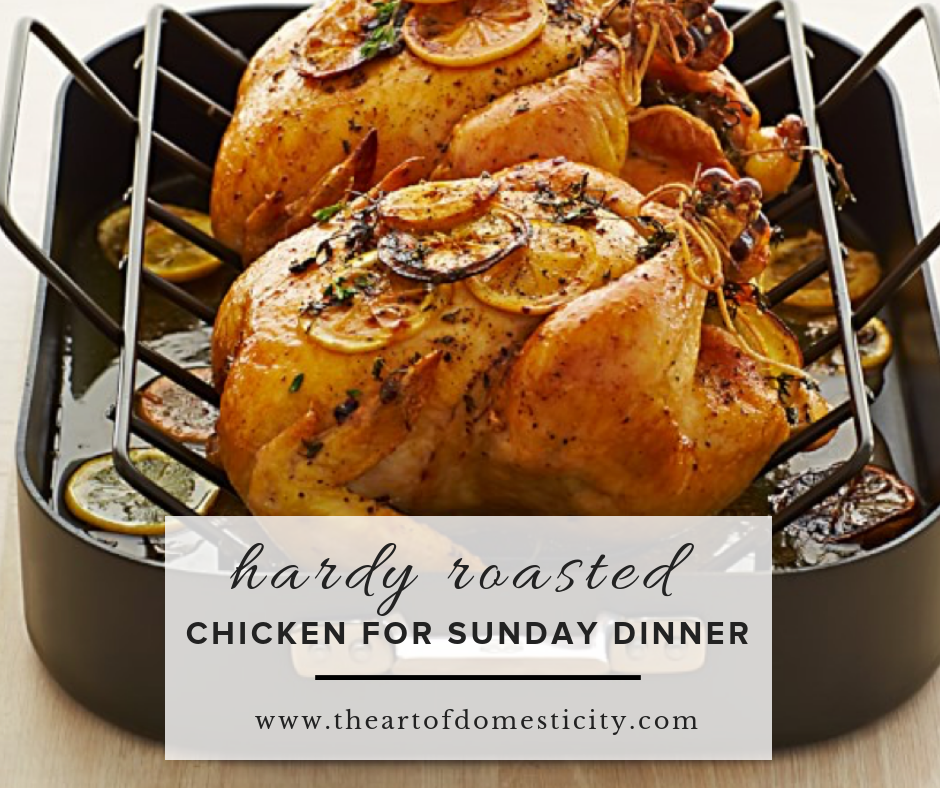 Are you looking for a yummy family meal? This Hardy Roasted Chicken is sure to be a crowd-pleaser!