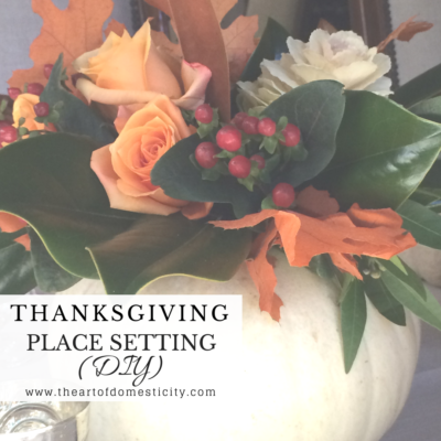 Thanksgiving Place Setting (DIY)