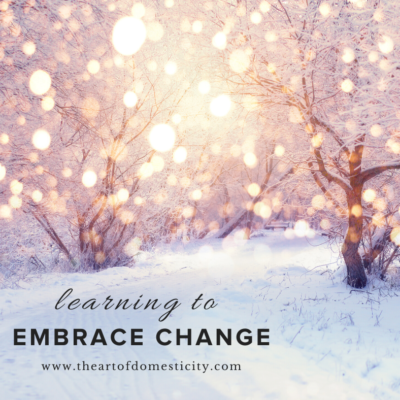 Learning to Embrace Change