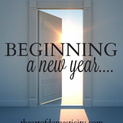 Beginning a New Year