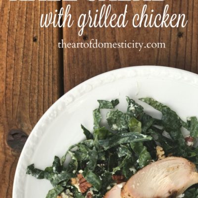 Kale Salad with Grilled Chicken