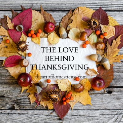 The Love Behind Thanksgiving