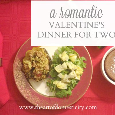 A Romantic Valentine’s Dinner for Two