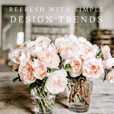 Refresh with Simple Design Trends