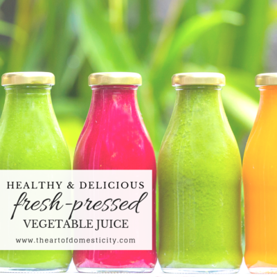 Healthy & Delicious Fresh Pressed Vegetable Juice