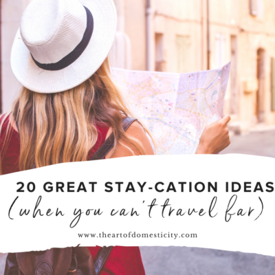 20 Great Stay-cation Ideas (when you can’t travel far)